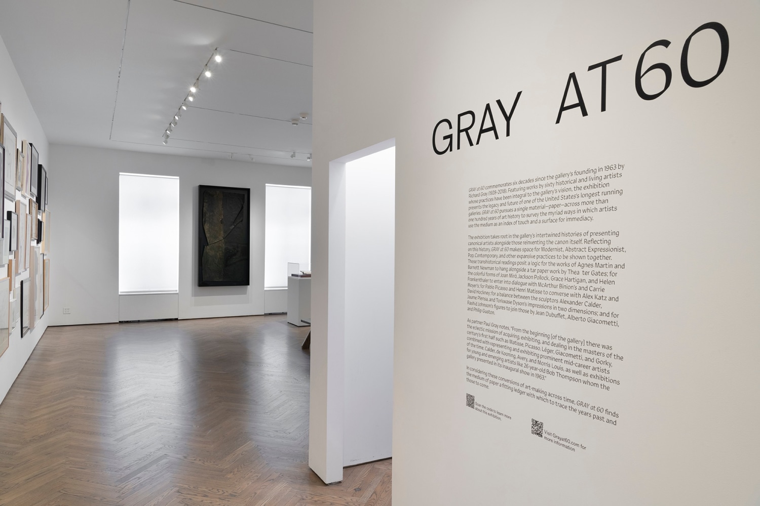 Installation view of GRAY at 60, GRAY New York, 2023