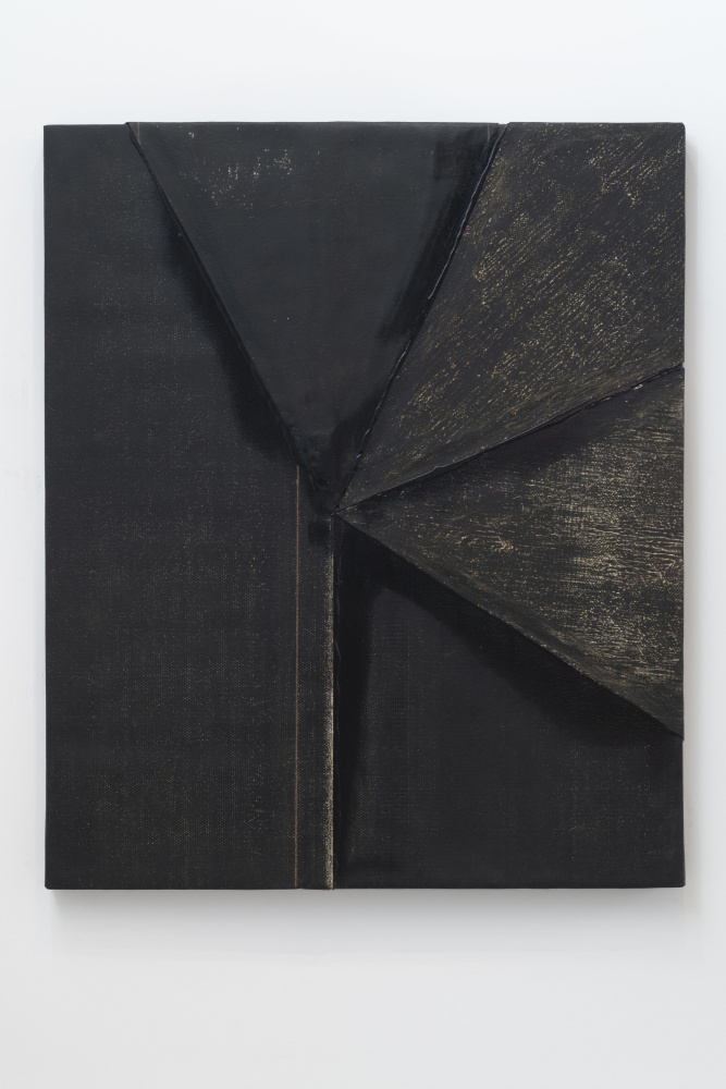 Highway with Mountain,&amp;nbsp;2019
Rubber, tar and wood
72 &amp;times; 60 1/2 &amp;times; 3 1/4 inche