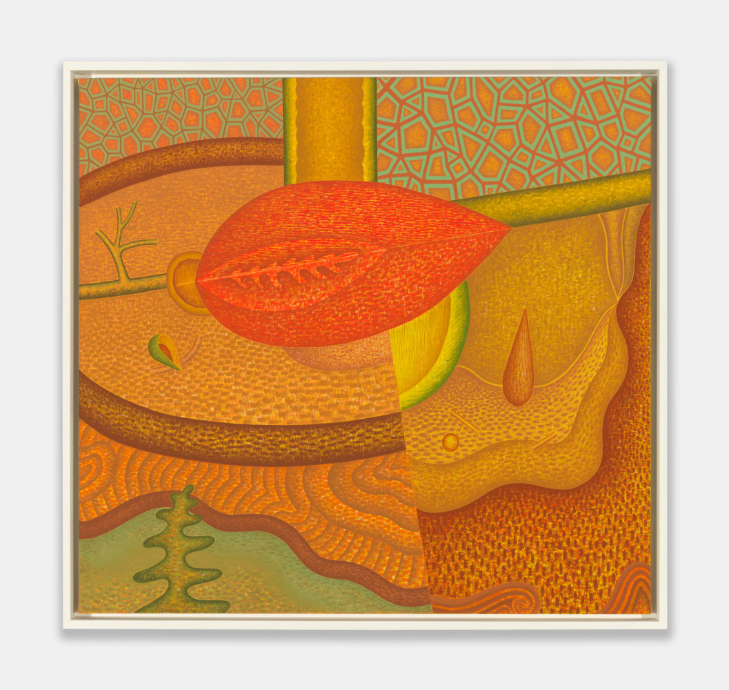 Crossroads, 1992
Oil on linen
39 &amp;times; 32 inches (99.1 &amp;times; 81.3 cm)
Framed: 31 3/4 &amp;times; 33 7/8 &amp;times; 2 inches (80.8 &amp;times; 86 &amp;times; 5.1 cm)