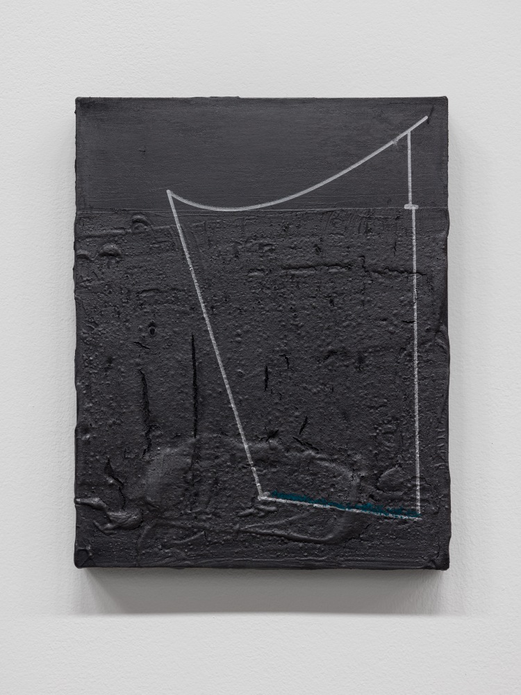 Of Impossible Distance 1,&amp;nbsp;2024
Acrylic, graphite, ink and Cont&amp;eacute; crayon on canvas
14 &amp;frac14; &amp;times; 11 inches
35.9 &amp;times; 27.9 cm