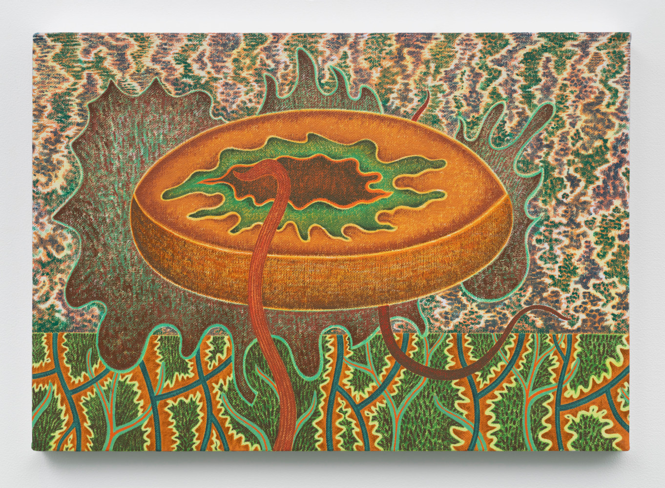 Forest Gift,&amp;nbsp;1987
Oil on canvas&amp;nbsp;
14 &amp;times; 20 inches
35.6 &amp;times; 50.8 centimeters&amp;nbsp;