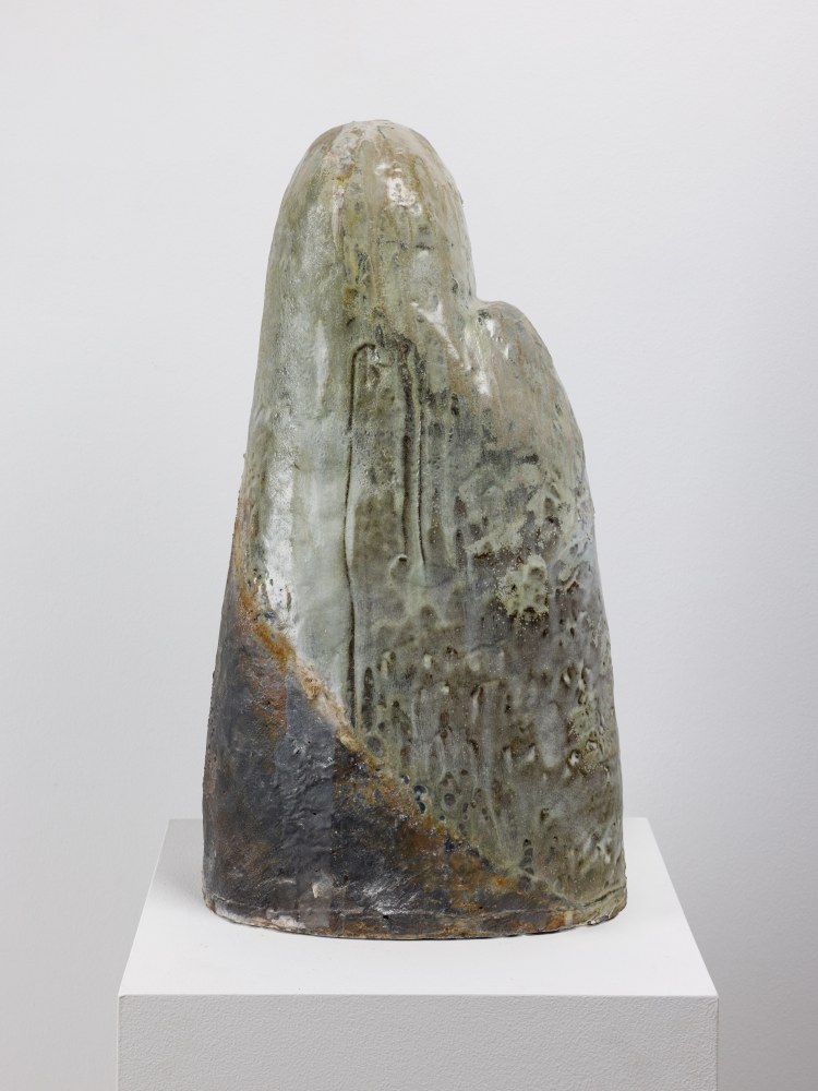 Small Mountain Formation, 2025
Wood-fired stoneware, oxides and glaze
26 1/2 &amp;times; 14 1/2 &amp;times; 11 inches
67.3 &amp;times; 36.8 &amp;times; 27.9 cm
