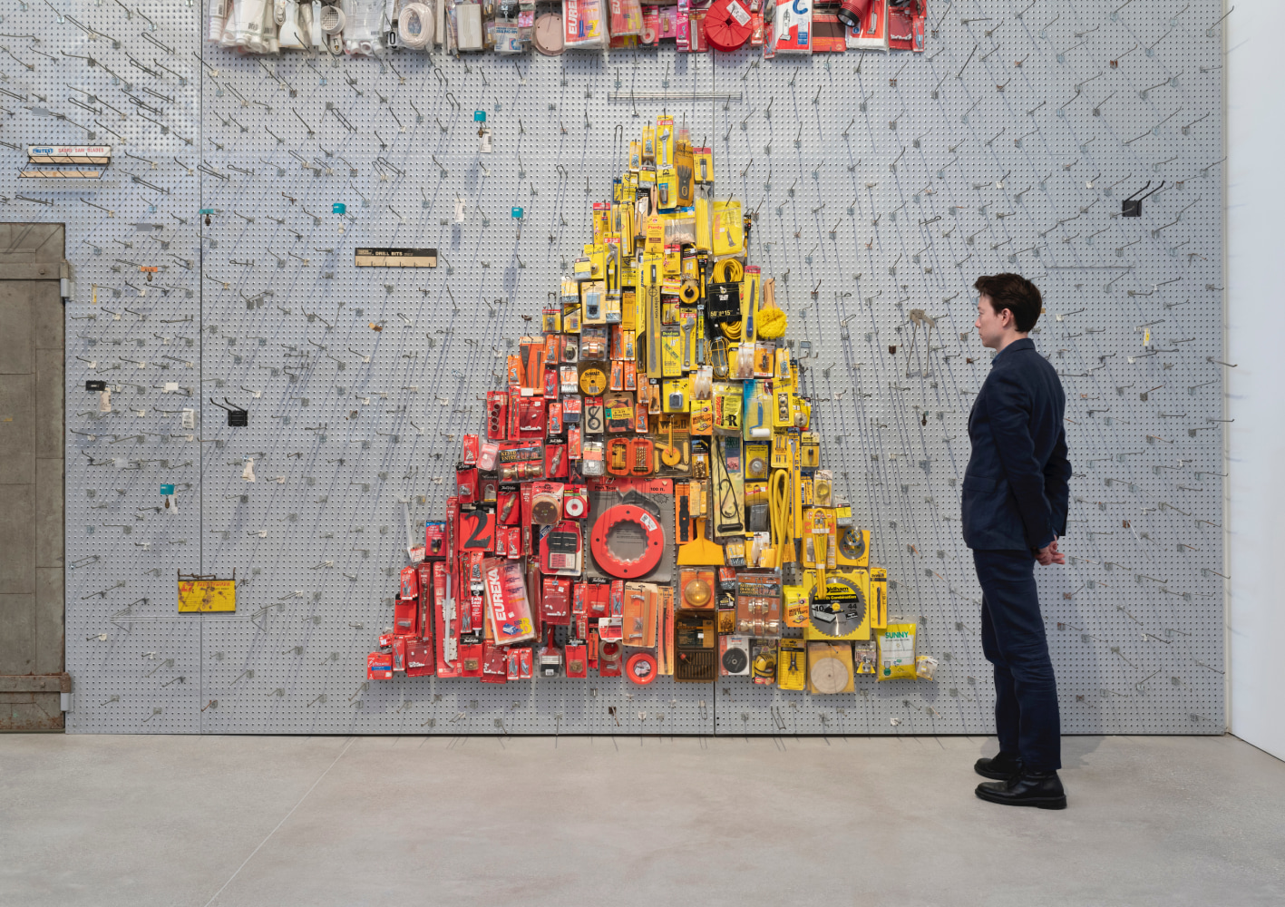 Triangle, 2021
Steel pegboard, pegs and hardware store inventory
96 &amp;times; 96 &amp;times; 15 inches
​(243.8 &amp;times; 243.8 &amp;times; 38.1 cm)