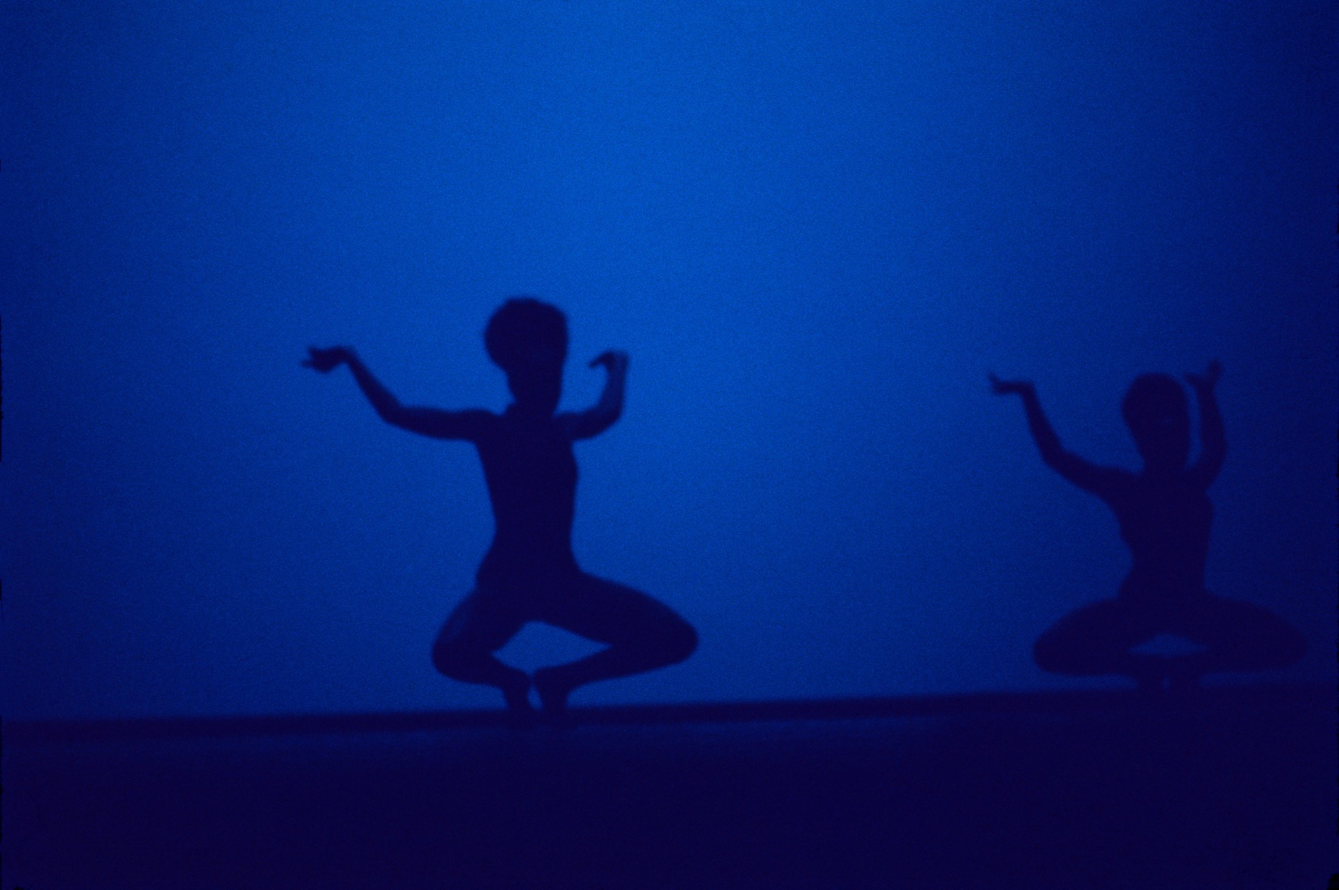 Roy Lewis (b. 1937)
Cuban Dancer in the Blue Light at National Theater, 1977
Archival inkjet print on Simply Elegant Gold Fibre paper
Image: 13 3/4 x 20 inches (34.9 x 50.8 cm) Sheet: 17 x 22 inches (43.2 x 55.9 cm)
Framed: 18 5/8 &amp;times; 25 3/8 &amp;times; 1 1/2 inches (47.3 &amp;times; 64.5 &amp;times; 3.8 cm)
Edition of 5, printed 2023