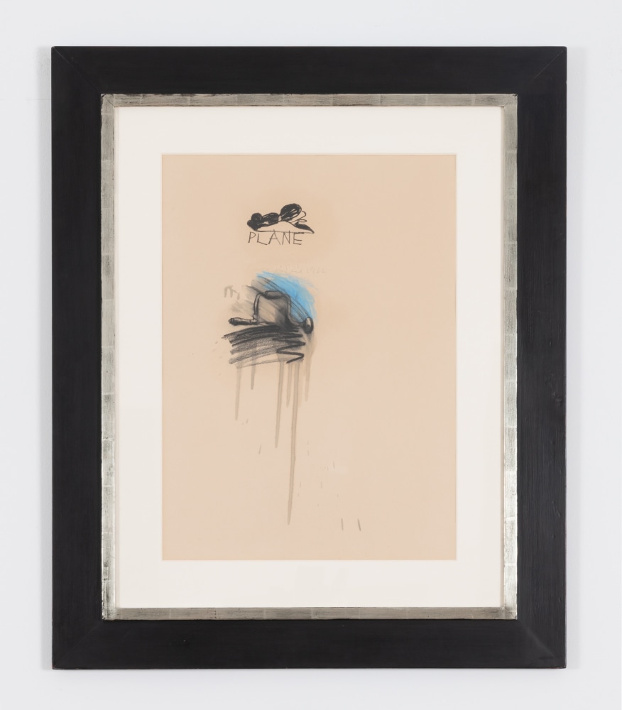 Jim Dine
Plane and Brace, 1962
Crayon and gouache on Arches paper
29 &amp;frac34; &amp;times; 22 &amp;frac12; in.
(75.6 &amp;times; 57.2 cm)