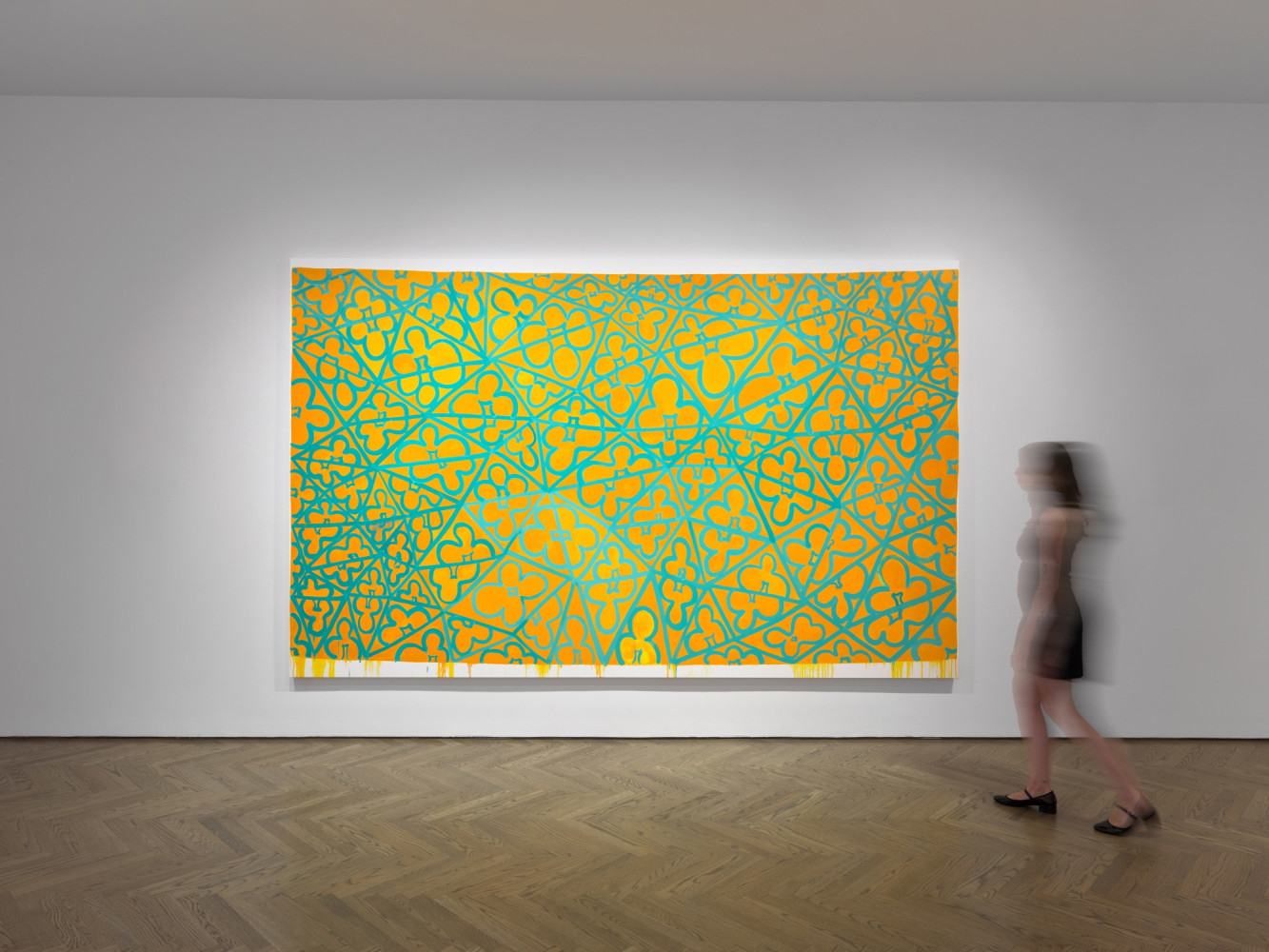 Installation view of Judy Ledgerwood: Twilight in the Wilderness, GRAY New York