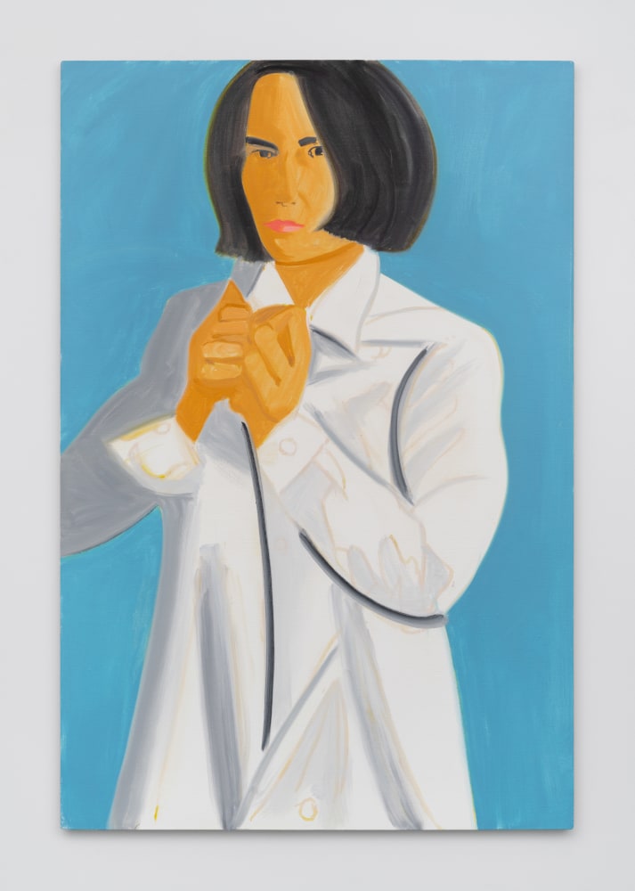Vivien in White Coat 10, 2021
Oil on linen
72 &amp;times; 48 inches
(182.9 &amp;times; 121.9 cm)