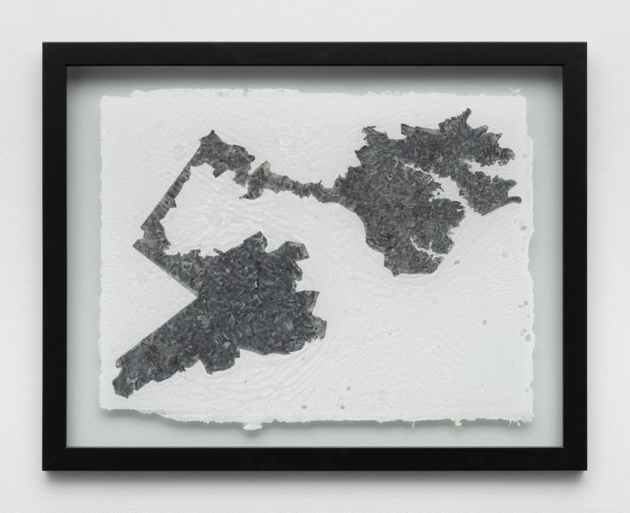 jina valentine
LITERACY TEST: RORSCHACH, 2016
Iron gall ink on paper made from Sea Isle Cotton shirts
17 &amp;frac34; &amp;times; 22 &amp;frac12; in.
(45.1 &amp;times; 57.2 cm)