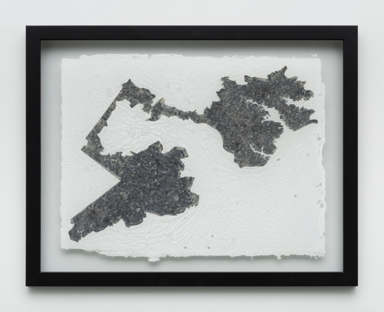 jina valentine
LITERACY TEST: RORSCHACH, 2016
Iron gall ink on paper made from Sea Isle Cotton shirts
17&amp;nbsp;&amp;frac34; &amp;times; 22&amp;nbsp;&amp;frac12; in.
(45.1 &amp;times; 57.2 cm)
&amp;nbsp;