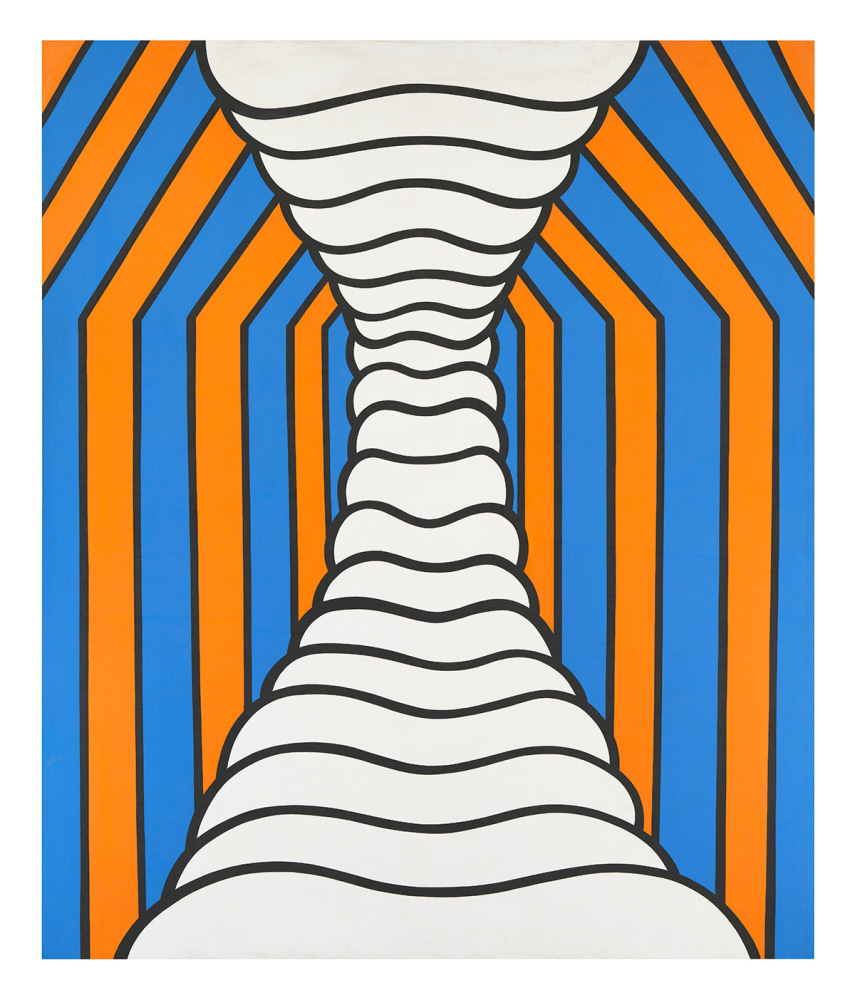 Nicholas Krushenick
Hippy, 1966
Acrylic on canvas
90 x 75 1/2 inches
