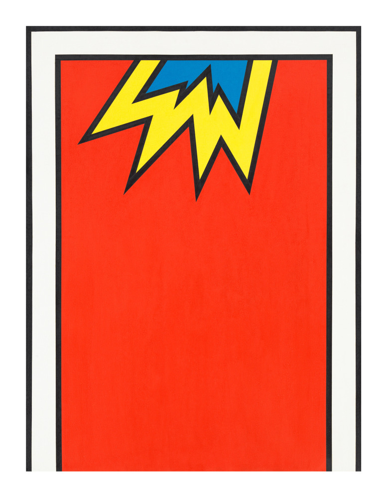 Nicholas Krushenick
Love Juice, 1969
Acrylic on canvas
40 1/8 x 30 inches