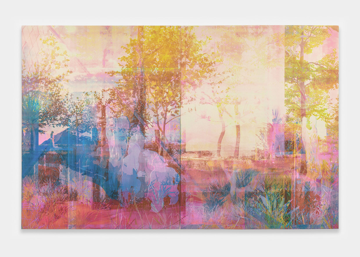 Zoe Walsh

Light answers only light before the breeze, 2023

acrylic on canvas-wrapped panel

72 x 112 inches (182.9 x 284.5 cm)