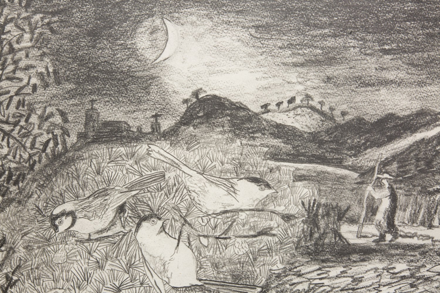 Derek Boshier,&amp;nbsp;Samuel Palmer&amp;#39;s Nightmare,&amp;nbsp;detail, 2019