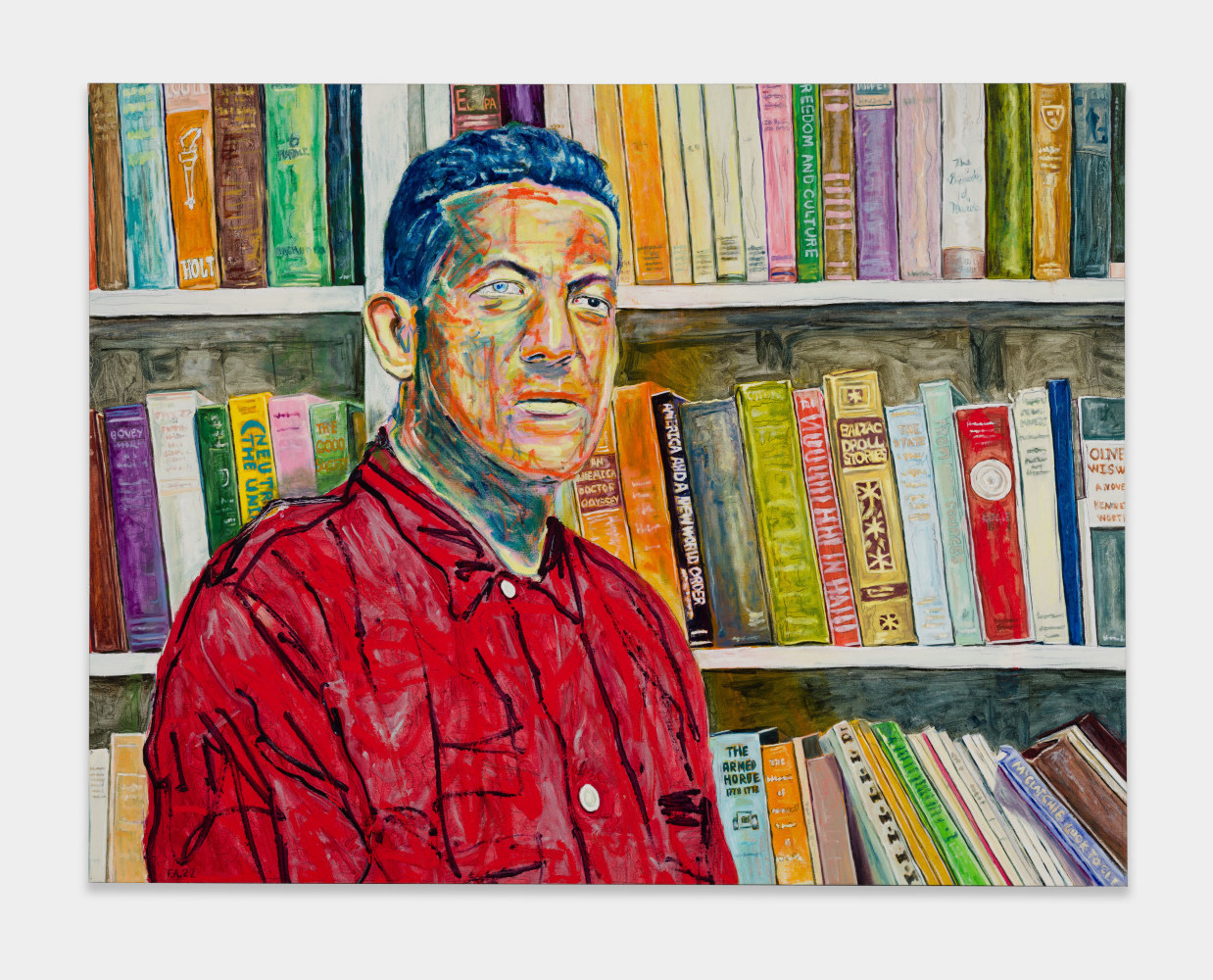 Farley Aguilar, Man with Books, 2022