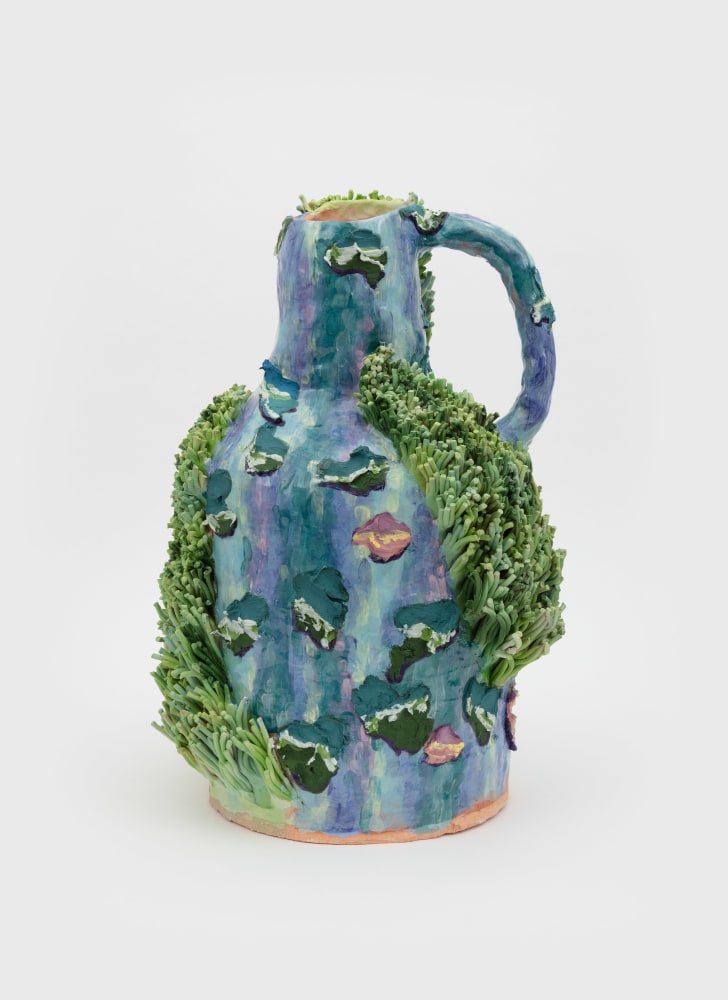 Grant Levy-Lucero, Lavender Lilies on La Brea, ceramic artwork