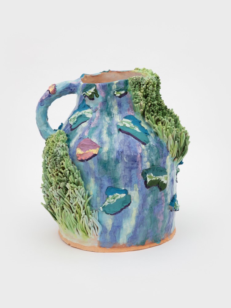 Grant Levy-Lucero, Lavender Lilies on Venice, ceramic artwork