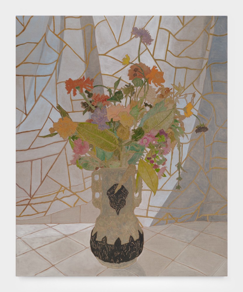 Flowers from Blair, 2022 oil on linen 80 x 65 in (203.2 x 165.1 cm)