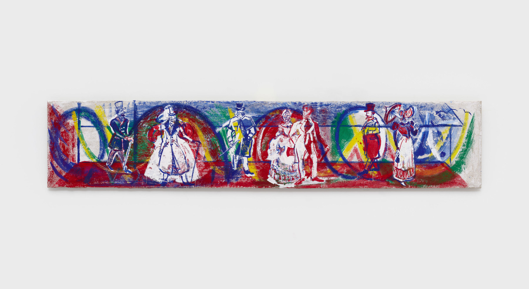 Anna Rosen
The Plank, 2020
casein, lime putty, and pigment on lime plaster
12 x 60 in (30.5 x 152.4 cm)
AR113