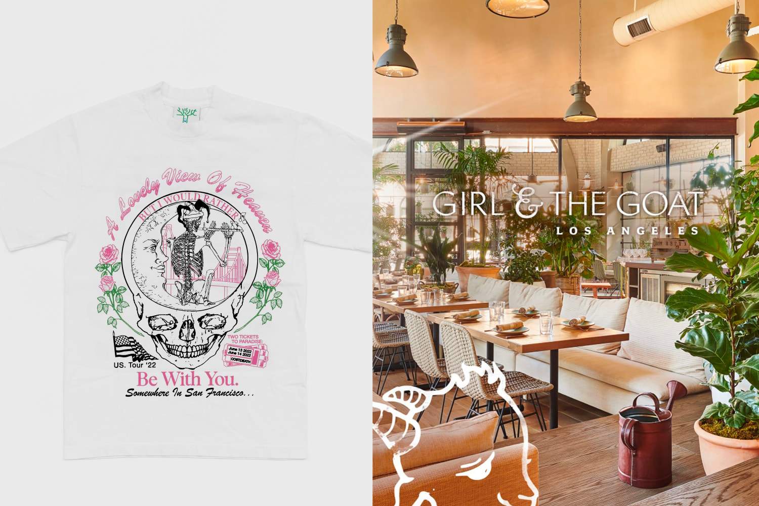 Chef-Selected Dinner at Girl &amp; the Goat and 2 shirts from Online Ceramics