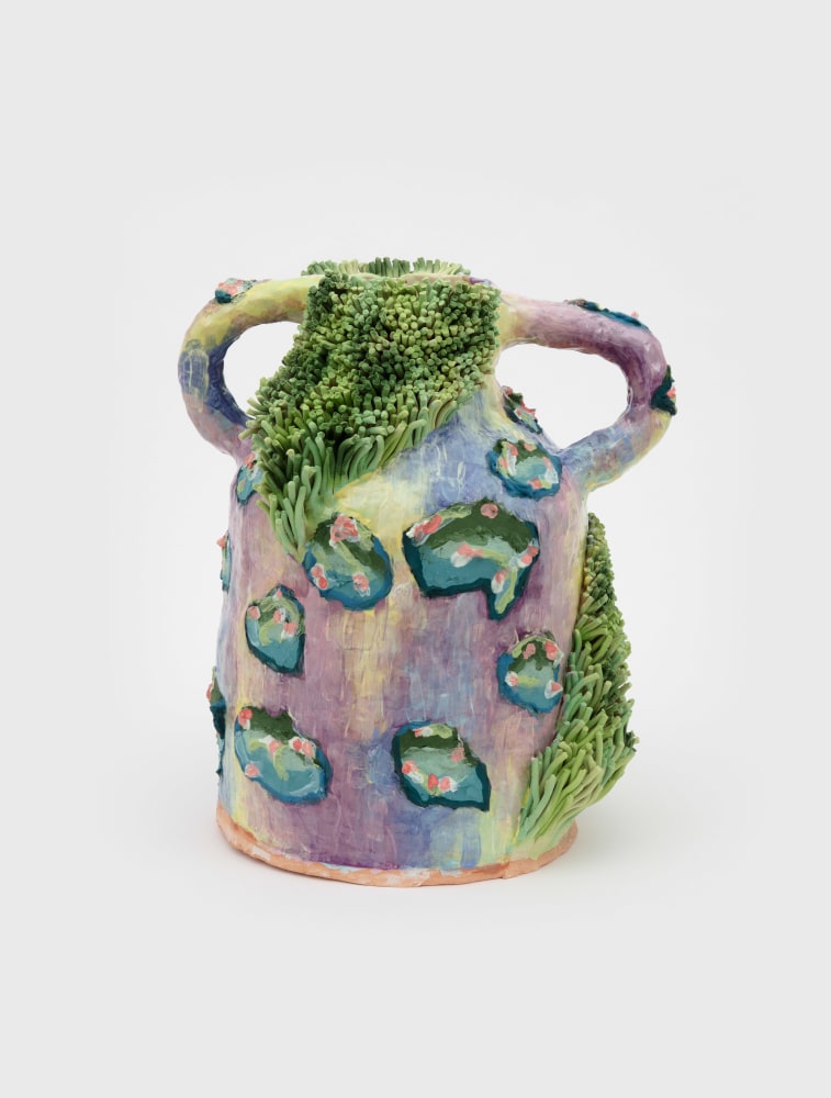 Grant Levy-Lucero, Sherbert Lilies on Beverly, ceramic artwork