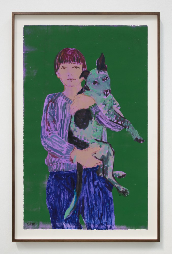 Claire Tabouret, &quot;George and Me (purple),&quot; 2020