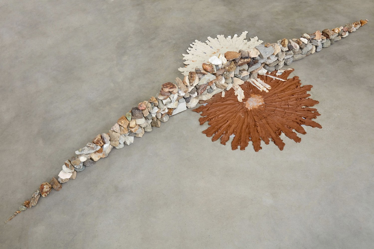 Brie Ruais
The things we build, the things we let fall apart, the things we destroy, 2020
unfired stoneware, rocks
Dimensions variable
BR042