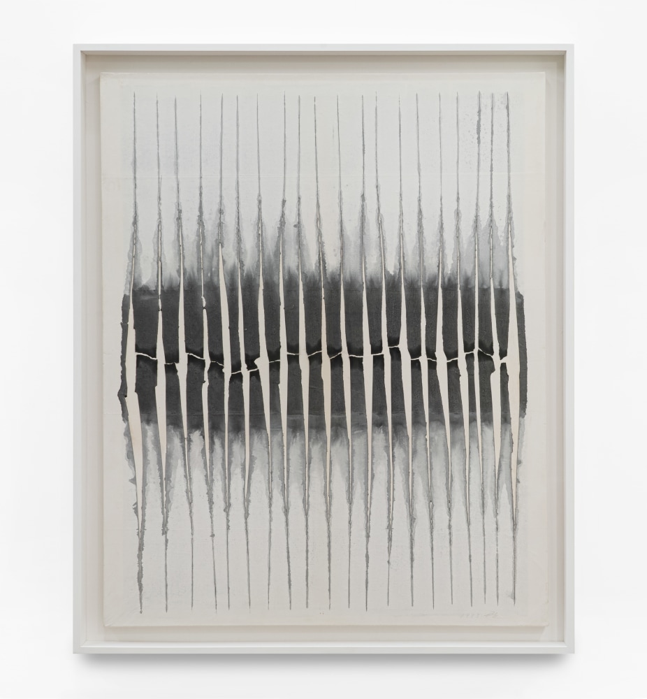 Kwon Young-Woo (1926-2013)
Untitled, 1984
Gouache, Chinese Ink on Korean paper
63 25/32 x 51 3/16 in
162 x 130 cm
Framed dimensions:
69 3/4 x 57 1/4 in
177.165 x 145.415 cm
