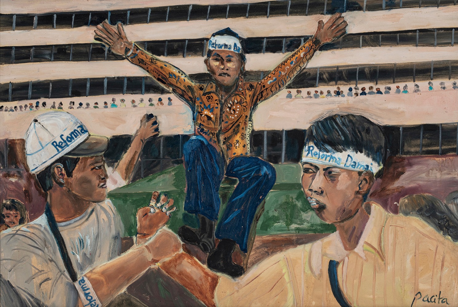 Amien Rais

Social Realism Journey-Jakarta Riots 1998

Oil on canvas

1998

24 x 35 inches

60 x 90 cm