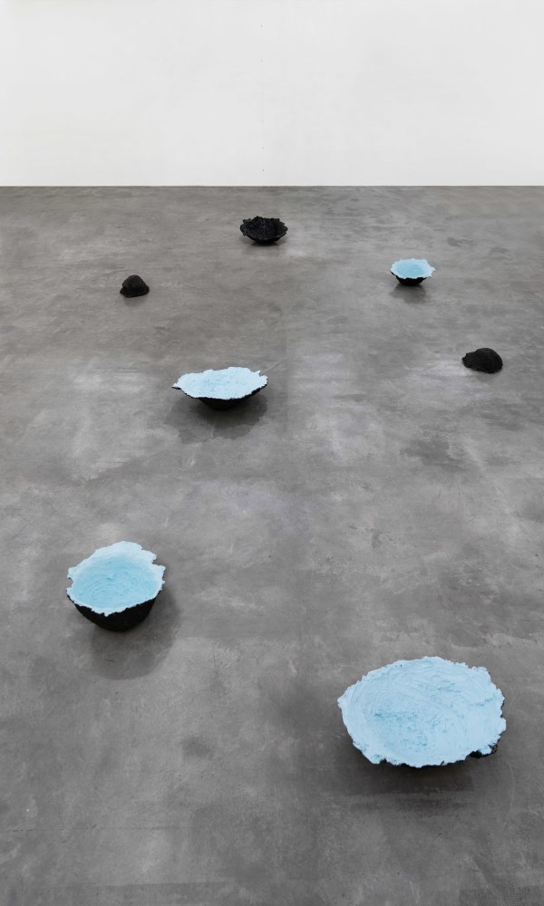 Tania Pérez Córdova (b. 1979) Short Sight Box, 2020 Imprint of a series of holes dug in a field, earth, plant roots, plaster, mesh, enamel paint, and various materials Dimensions variable Edition 1/2, 1