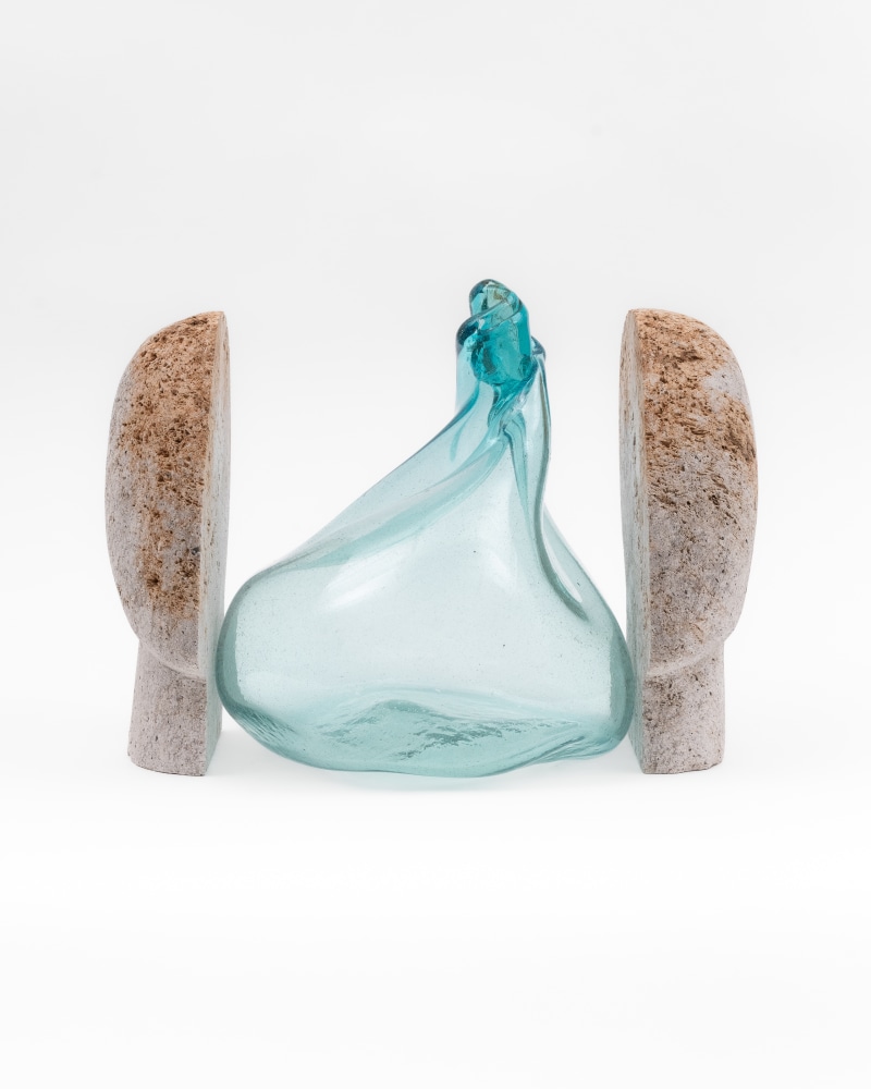 Tania P&amp;eacute;rez C&amp;oacute;rdova (b. 1979)
Breathe in 2, 2022
Pumice stone, breath of a person, blown glass
11 3/4 x 15 x 10 inches
30 x 38 x 25.5 cm
