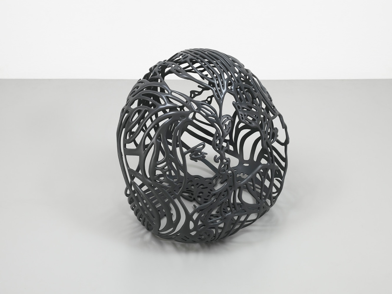 Baisers 1 by Ghada Amer, 2011-12, Black Painted bronze, Sculpture, Tina Kim Gallery