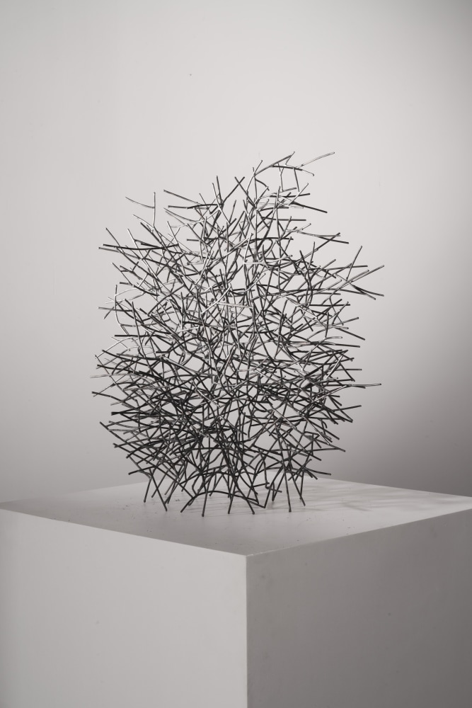 John Pai (b. 1937)  Sylvia's Dream, 2021  Welded Steel  16 x 21 x 16 inches  40.6 x 53.3 x 40.6 cm