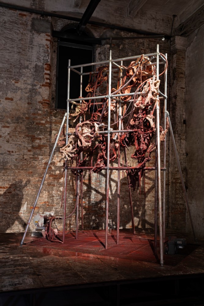 Mire Lee, Installation view of&amp;nbsp;Endless House: Holes and Drips, 2022,&amp;nbsp;The Milk of Dreams,&amp;nbsp;La Biennale di Venezia. Photo: Sebastiano Pellion di Persano