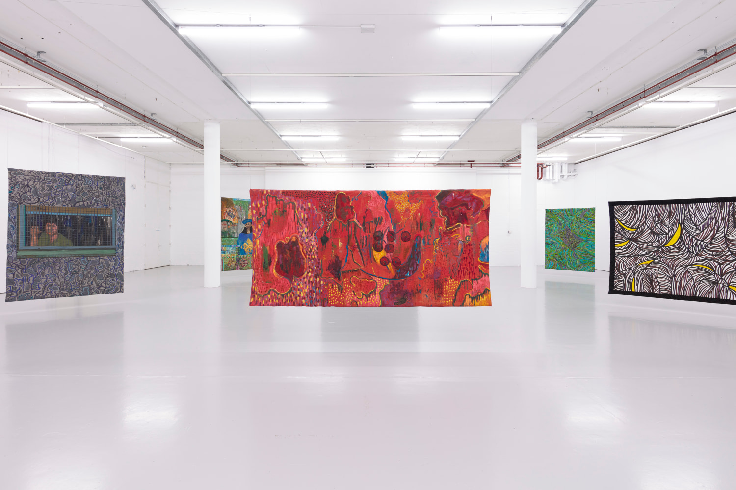 Installation view of Pacita Abad: Life in the Margins at Spike Island. January 18th - April 5th, 2020. Photo: Max McClure