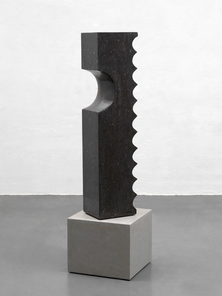 Minoru Niizuma (1930&amp;ndash;1998)

Windy Wind, 1969

Portuguese black granite

47 1/4 x 8 3/4 x 11 1/4 inches

120 x 22.2 x 28.6 cm