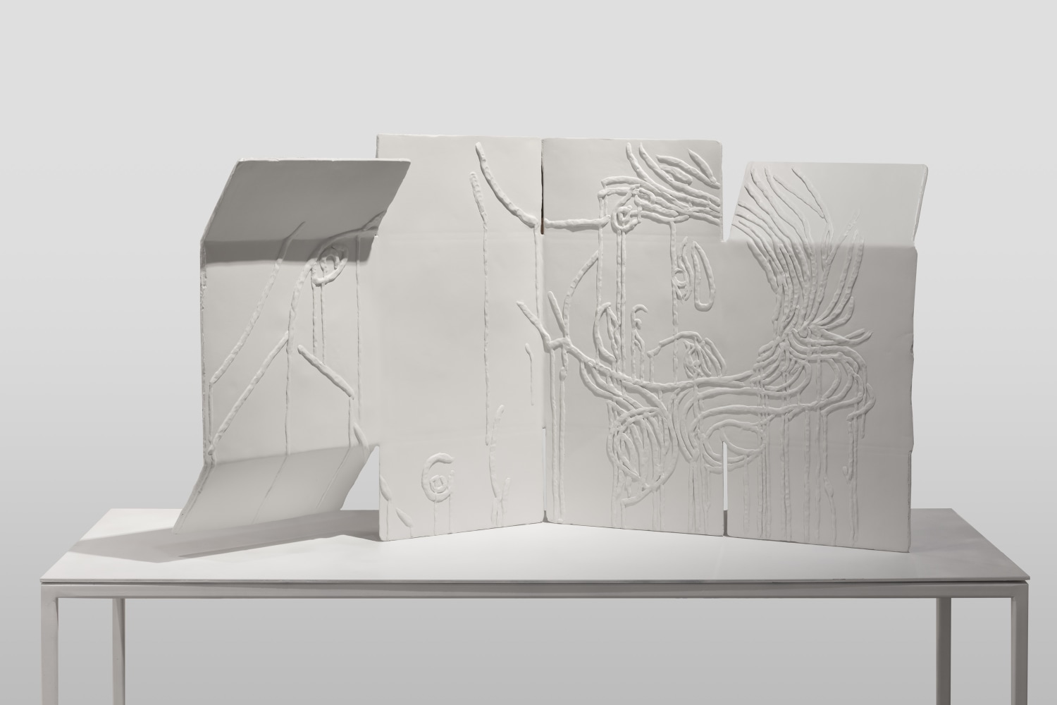 Ghada Amer (b. 1963)
Untitled, 2022
Waterborne paint on lost wax cast bronze
56 x 27 1/2 x 17 inches
142.2 x 69.9 x 43.2 cm
Edition of 6