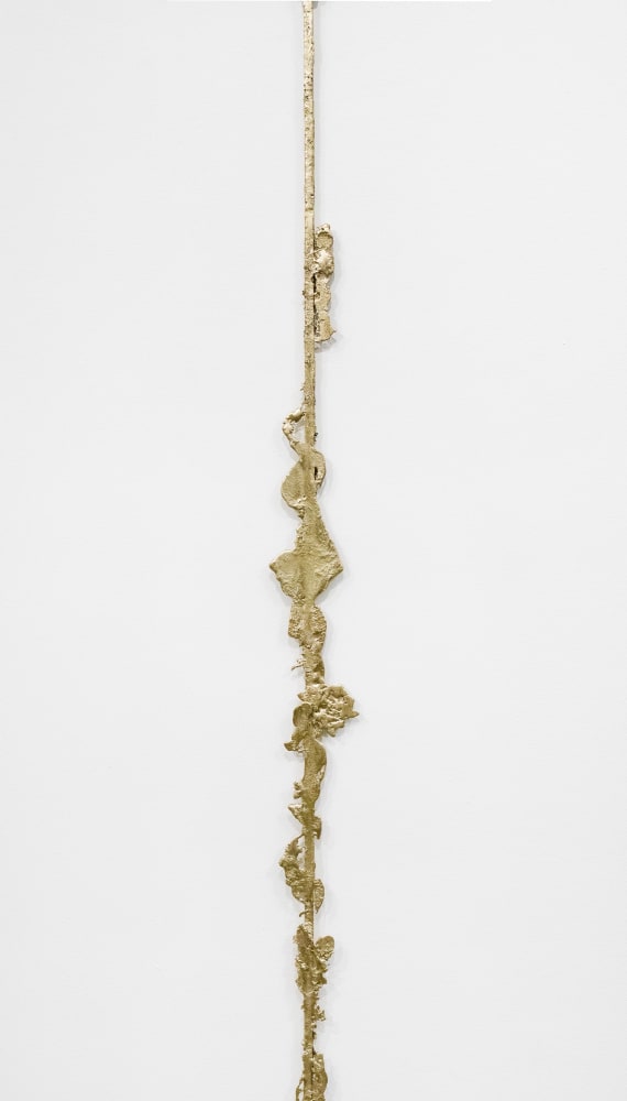 Tania Pérez Córdova (b. 1979) Contour #2, 2020 Bronze poured into sand 82.68 x 25.59 x .79 inches 210 x 65 x 2 cm