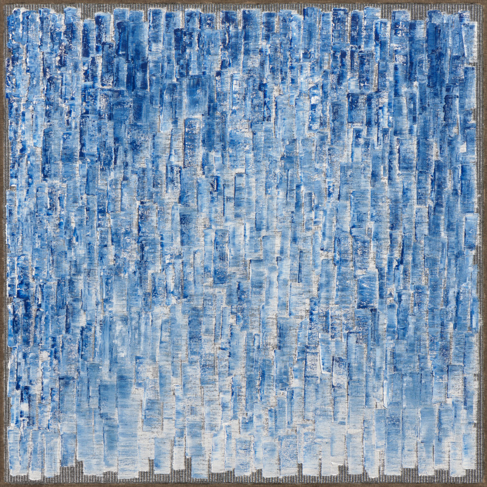 Ha Chong-Hyun (b. 1935) Conjunction 21-10, 2021 Oil on hemp cloth 70.87 x 70.87 inches 180 x 180 cm