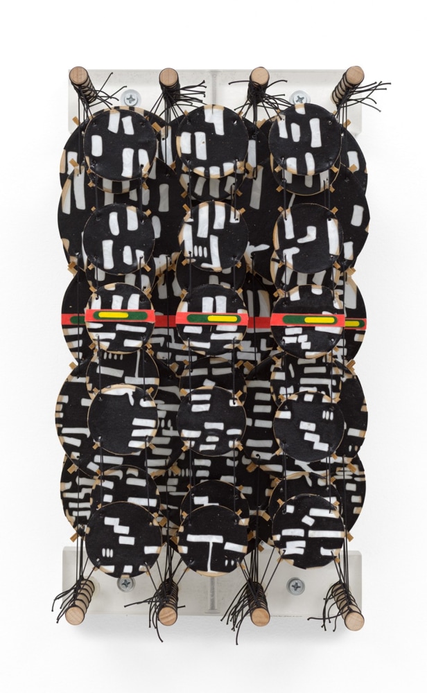 Jacob Hashimoto, Underestimating the Moon VII, 2024, Acrylic, bamboo, paper, wood, and Dacron, 13 x 7 x 8 1/4 inches, 33 x 17.8 x 21 cm, MMG#36951