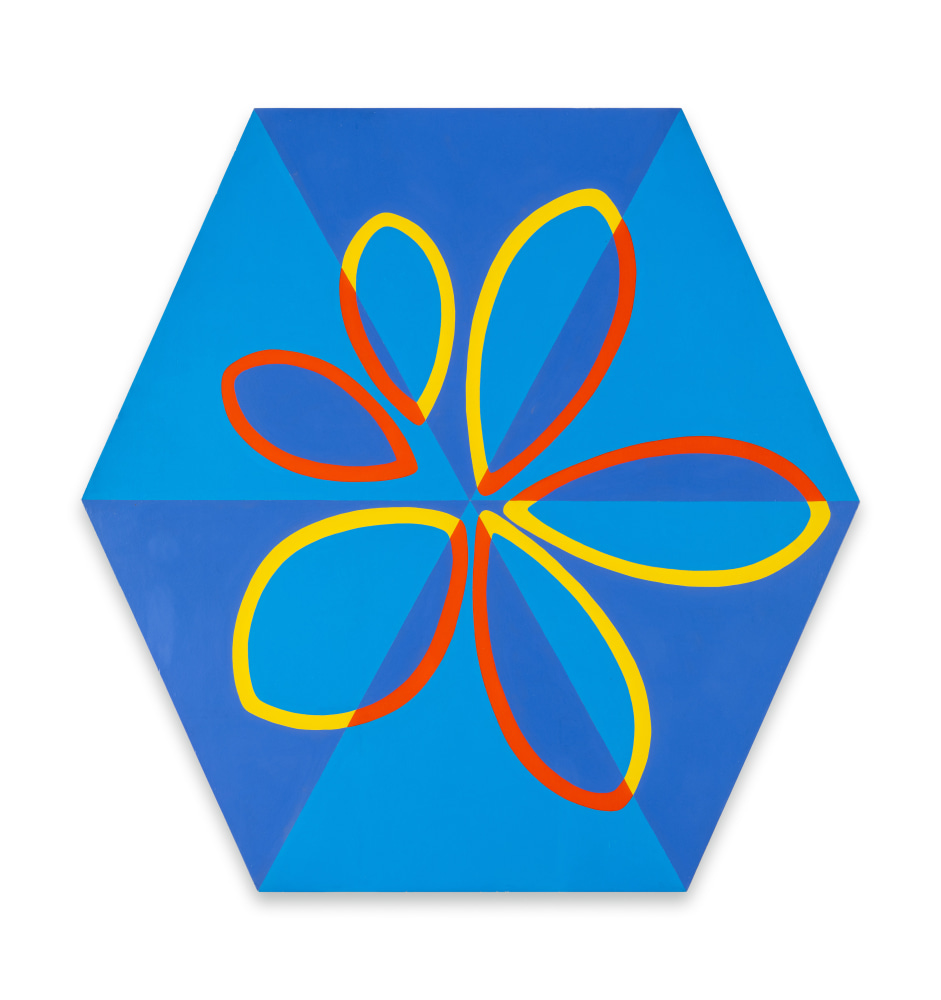 Untitled (0386), 1986, Enamel paint on panel, 48 x 48 x 2 inches, 121.9 x 121.9 x 5.1 cm