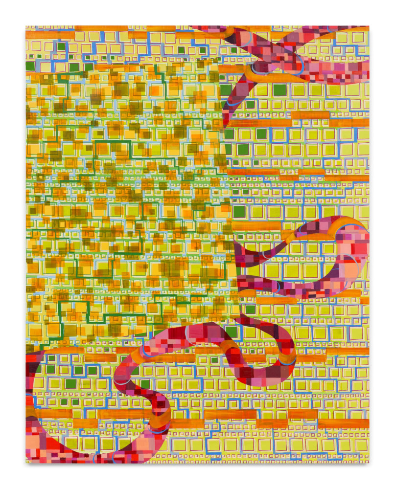 Lisa Corinne Davis,&amp;nbsp;Tempestuous Rubric, 2024, Oil on canvas, 70 x 55 inches,&amp;nbsp;177.8 x 139.7 cm, MMG#36897