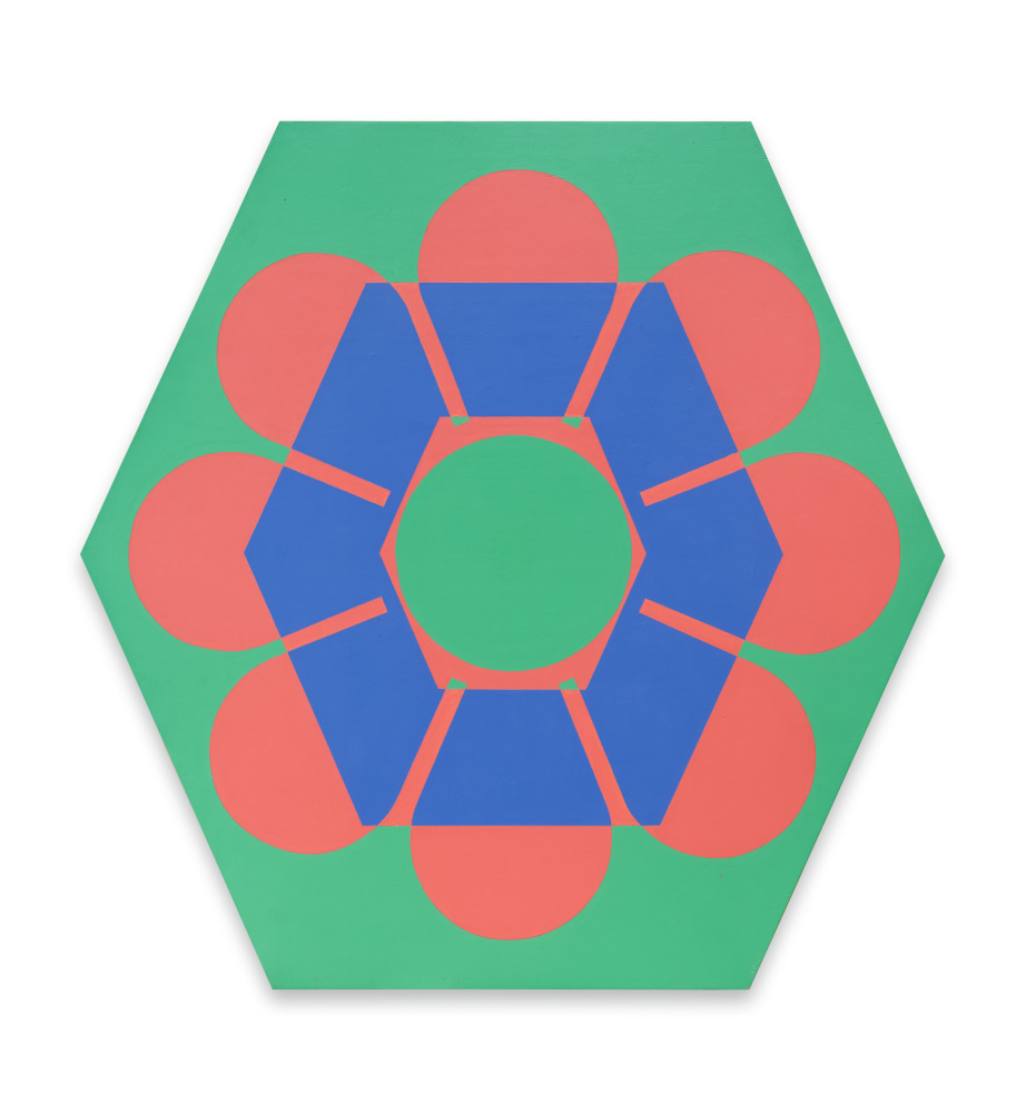 Untitled (0586), 1986, Enamel paint on panel, 48 x 48 x 2 inches, 121.9 x 121.9 x 5.1 cm