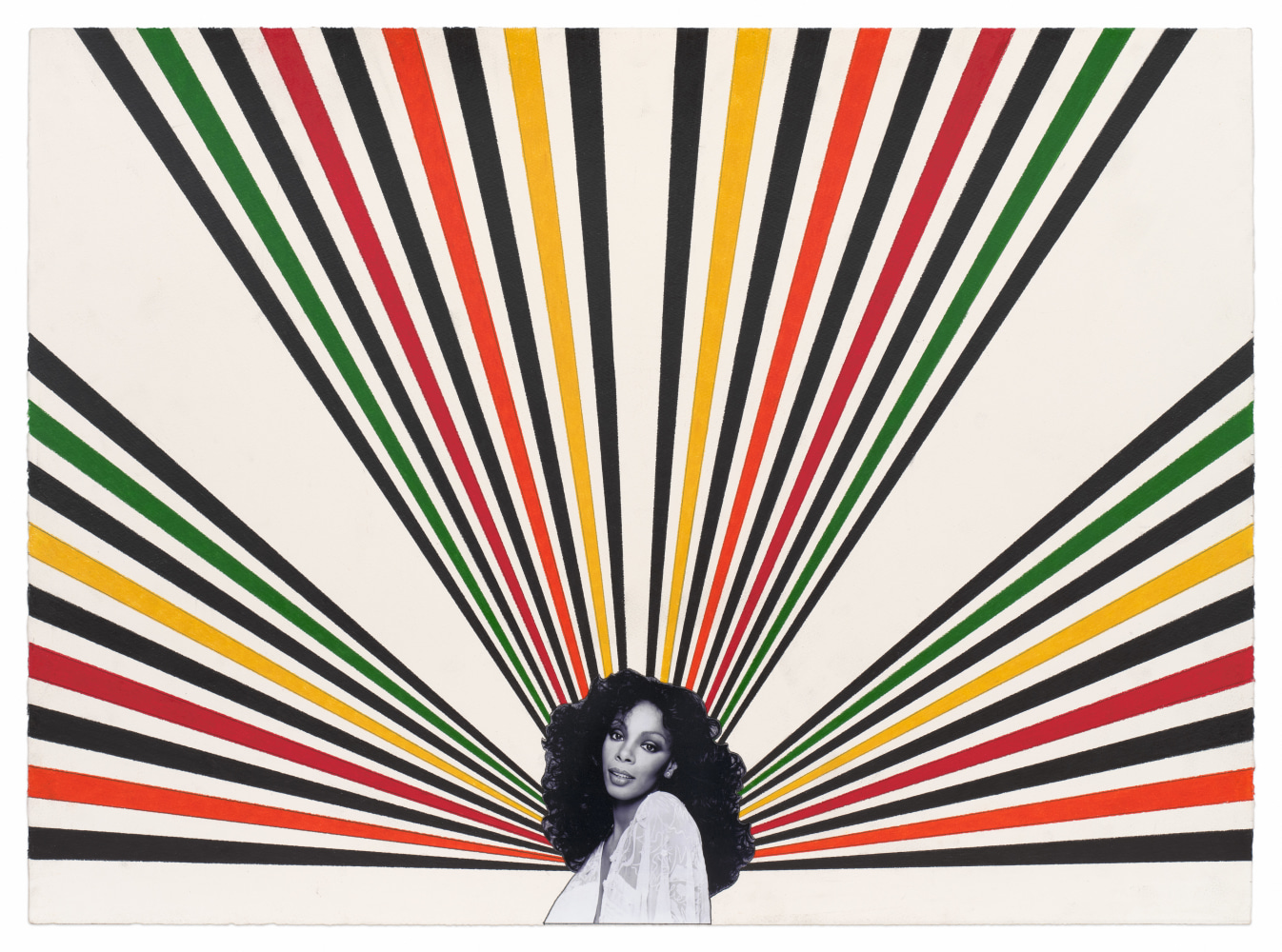 Donna, 2024, Colored pencil and photograph collage on paper, 22 x 30 inches, 55.9 x 76.2 cm,&amp;nbsp;MMG#36555