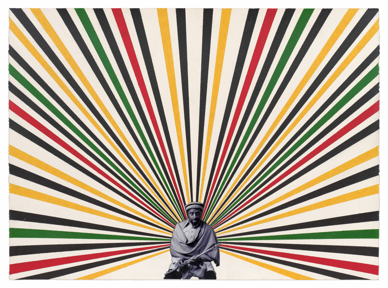 Yusef, 2024, Colored pencil and photograph collage on paper, 22 x 30 inches, 55.9 x 76.2 cm,&amp;nbsp;MMG#36554