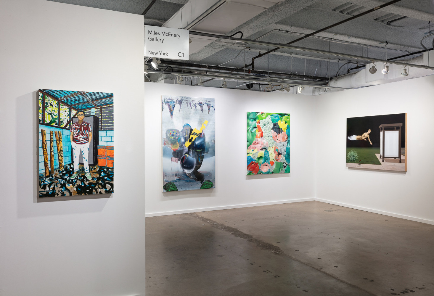 Installation view, Booth #C1, Miles McEnery Gallery, Dallas Art Fair 2021