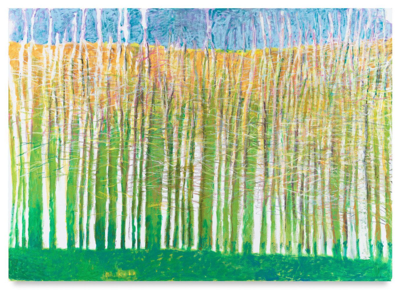 Large Tree Parade, 2013, Oil on canvas, 64 x 90 inches, 162.6 x 228.6 cm,&amp;nbsp;MMG#20995
