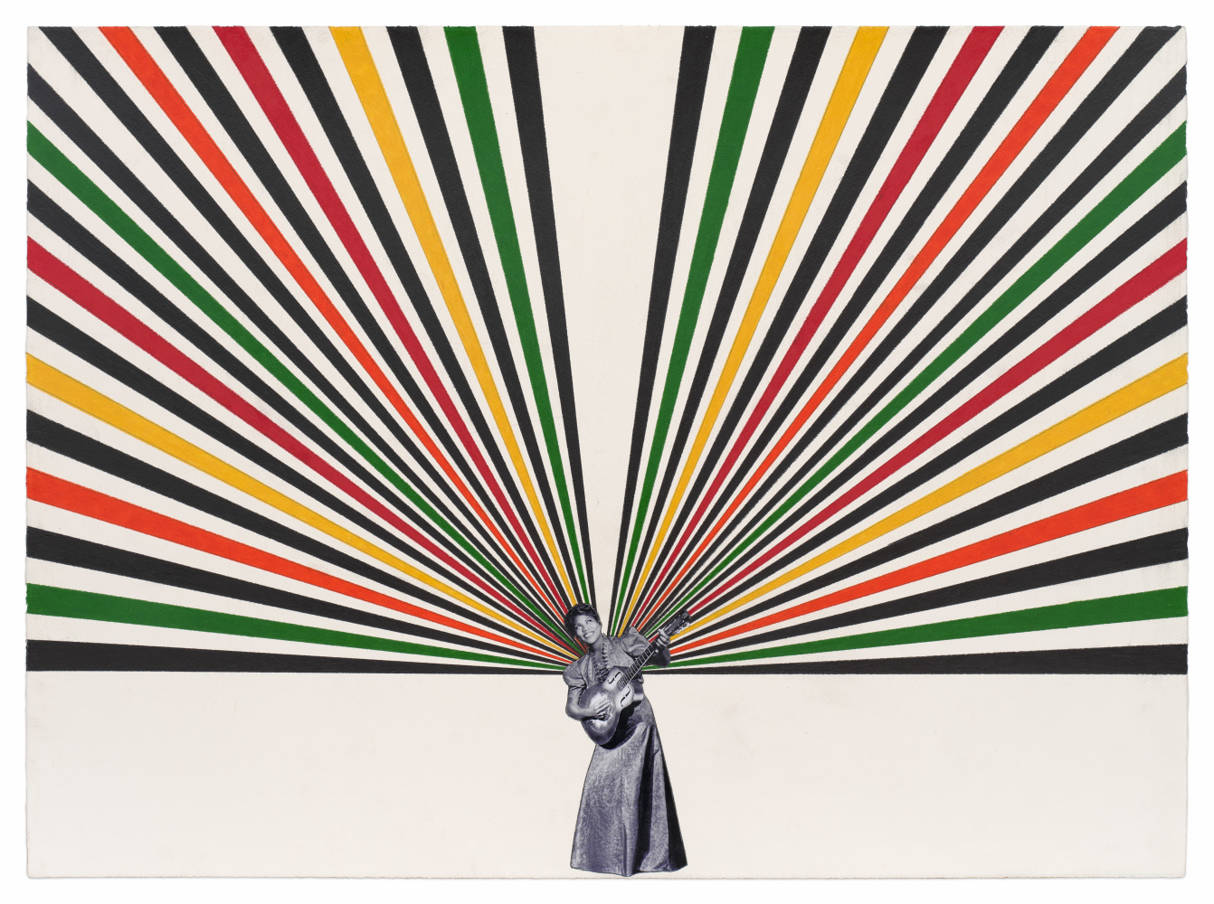 Sister Rosetta, 2024, Colored pencil and photograph collage on paper, 22 x 30 inches, 55.9 x 76.2 cm,&amp;nbsp;MMG#36559