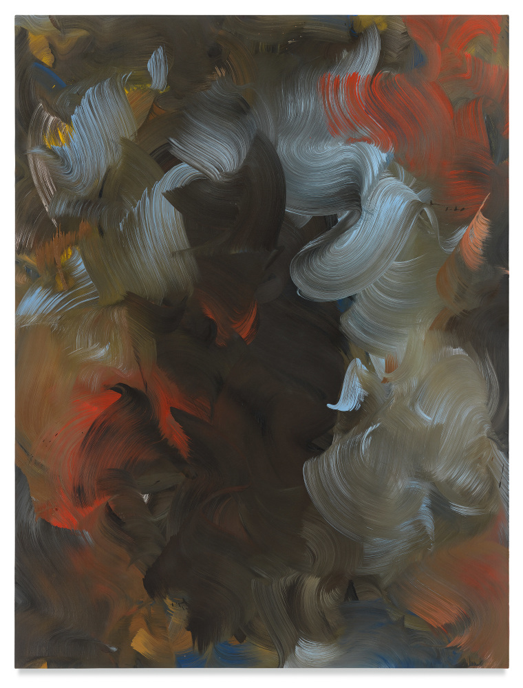 world-tree/night, 2019, Oil on canvas, 78 3/4 x 59 inches, 200 x 150 cm