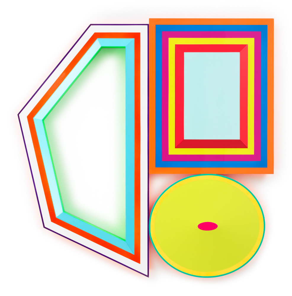 Beverly Fishman, Untitled (Depression, Osteoporosis, ADHD), 2023, Urethane paint on wood, 44 x 44 inches, 111.8 x 111.8 cm,&amp;nbsp;MMG#36028