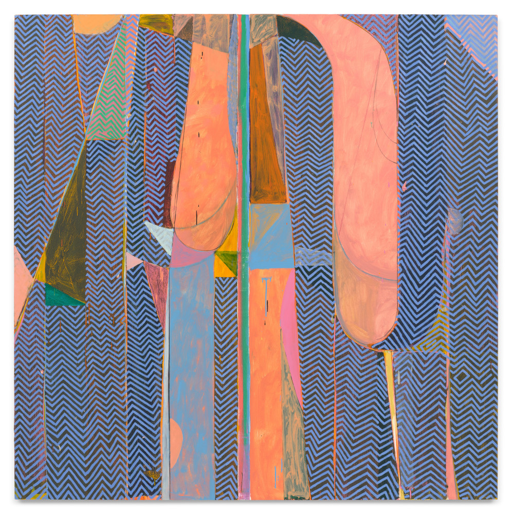 Tomory Dodge, December Boys, 2023, Oil on canvas, 84 x 84 inches, 213.4 x 213.4 cm,&amp;nbsp;MMG#36410